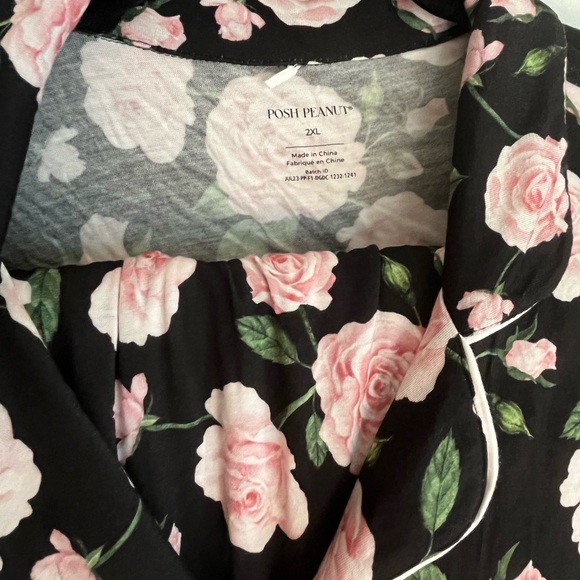 Posh Peanut Harley Rose Luxe Women's Pajamas - Picture 2 of 3